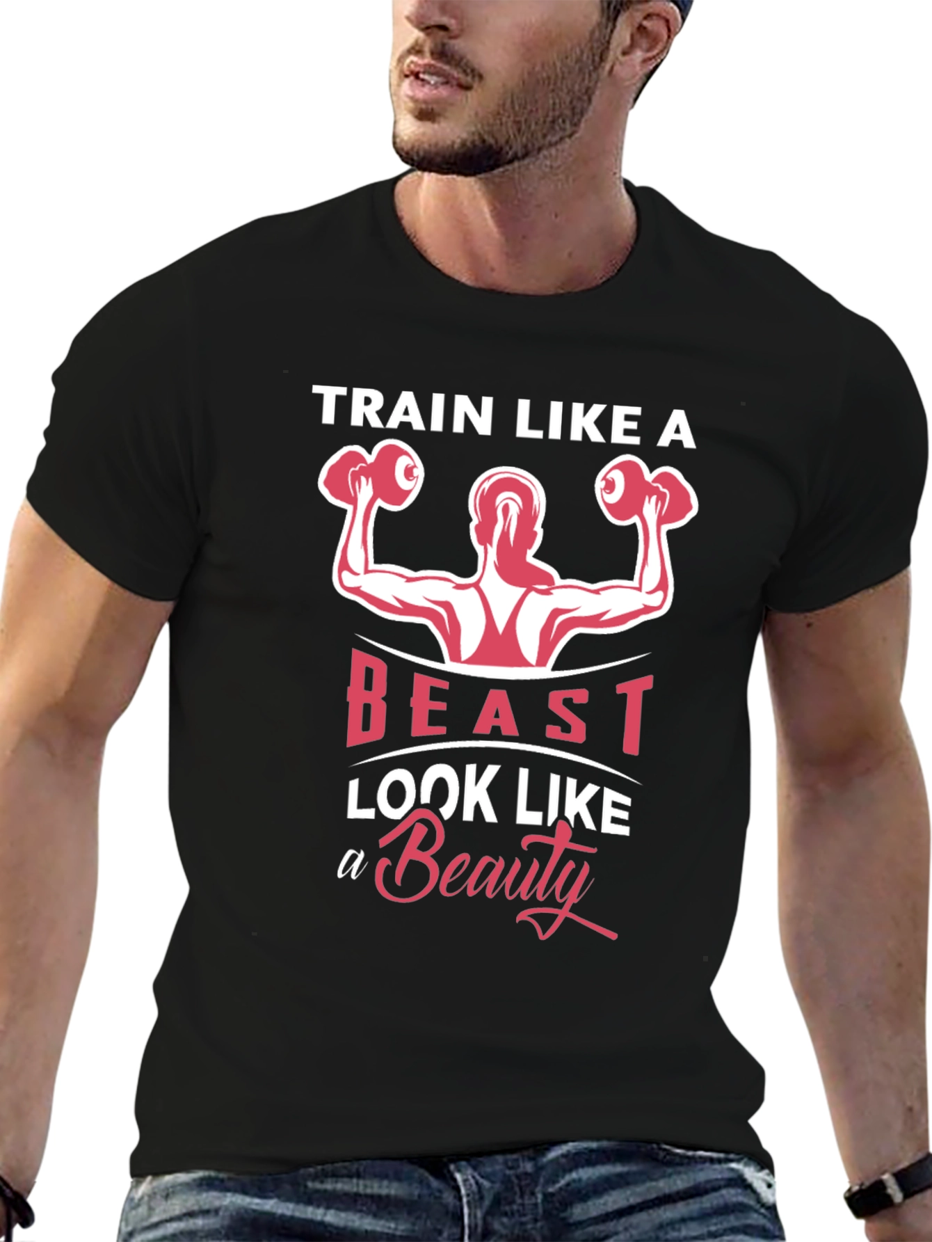 Train Like a Beast T-Shirt - Fitness Motivation Tee