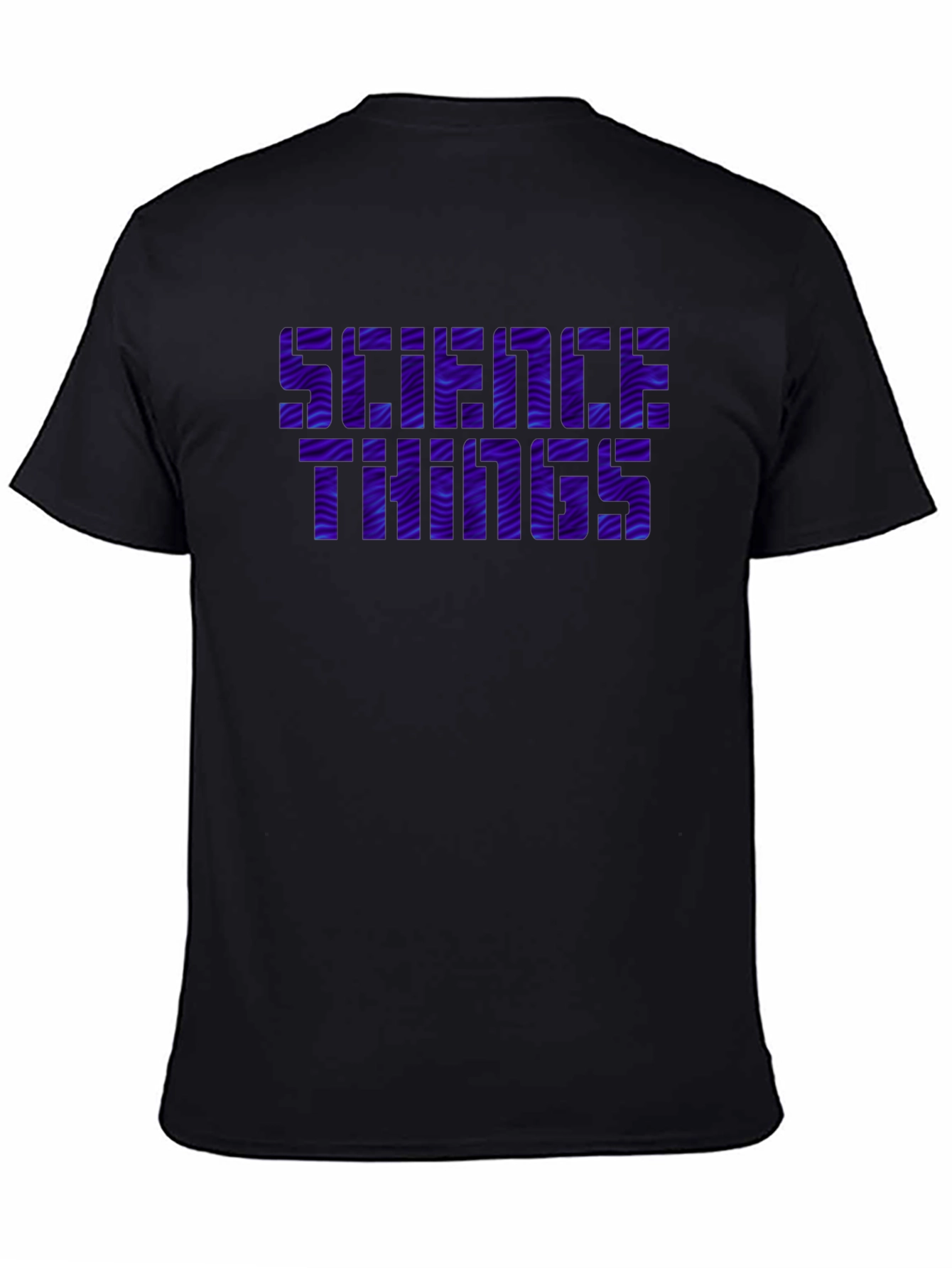 Science Things Graphic Tee - Black Casual T-Shirt