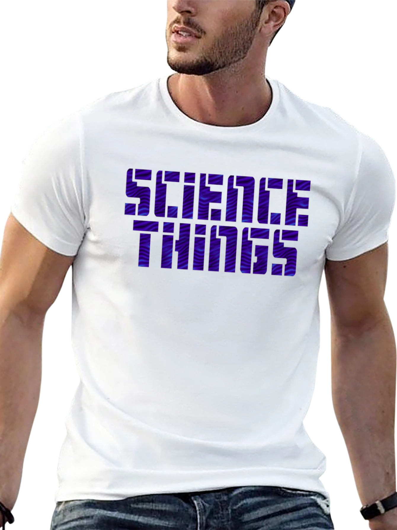Science Things Graphic Tee - Black Casual T-Shirt
