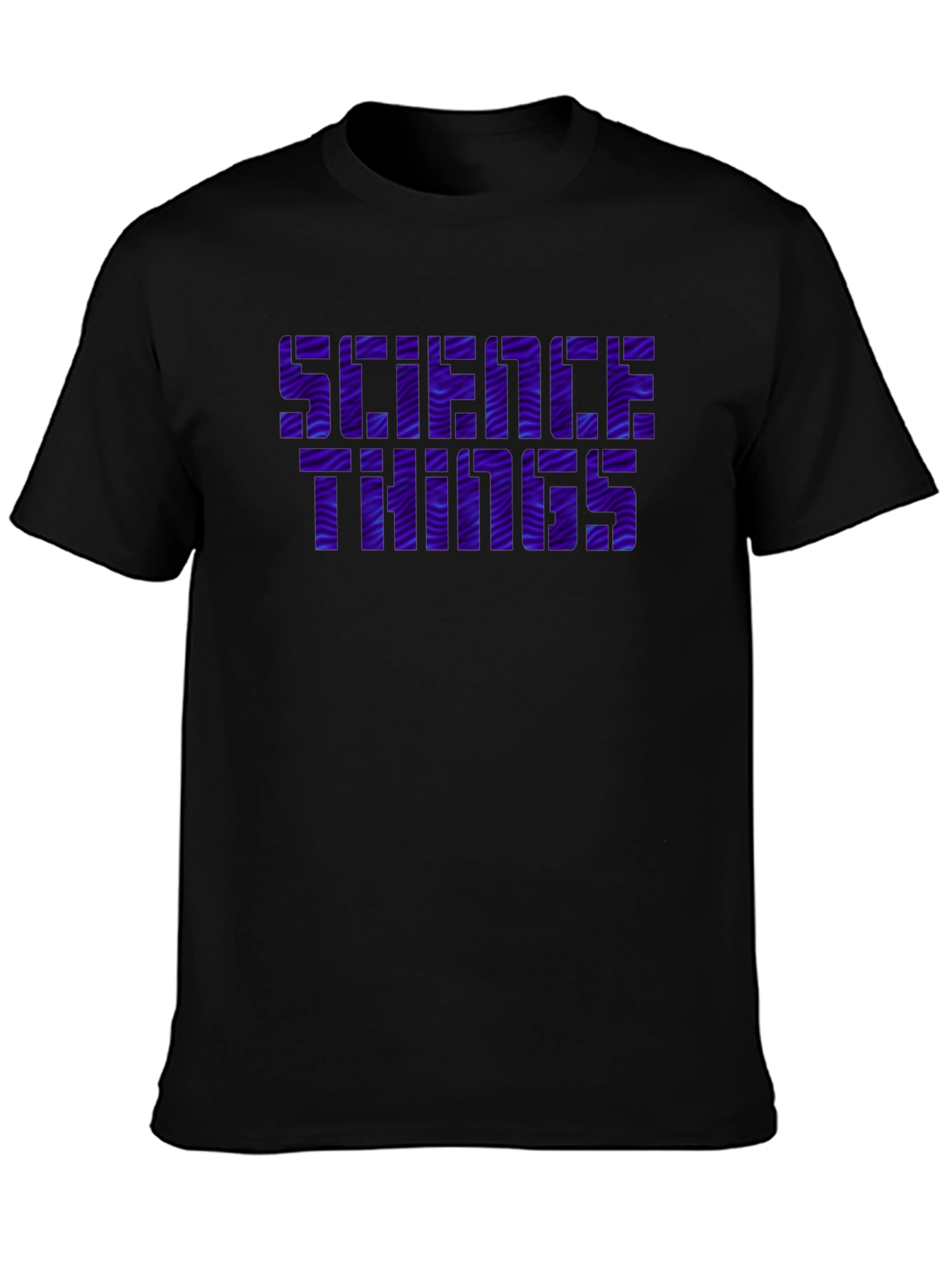 Science Things Graphic Tee - Black Casual T-Shirt