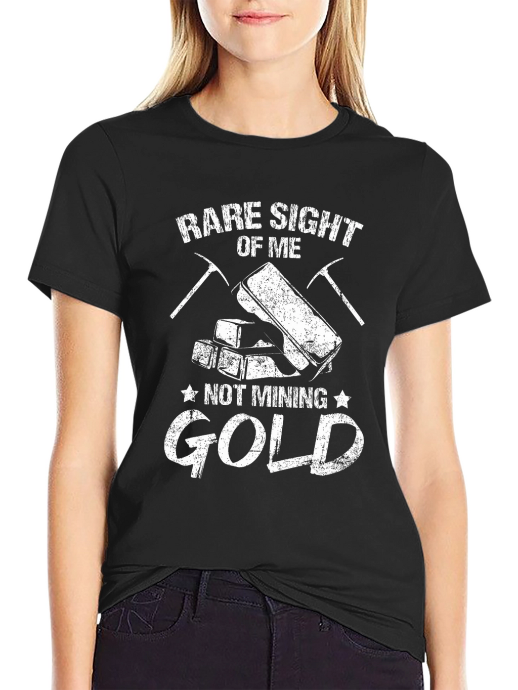 Funny Rare Sight Of Me Not Mining Gold T-Shirt