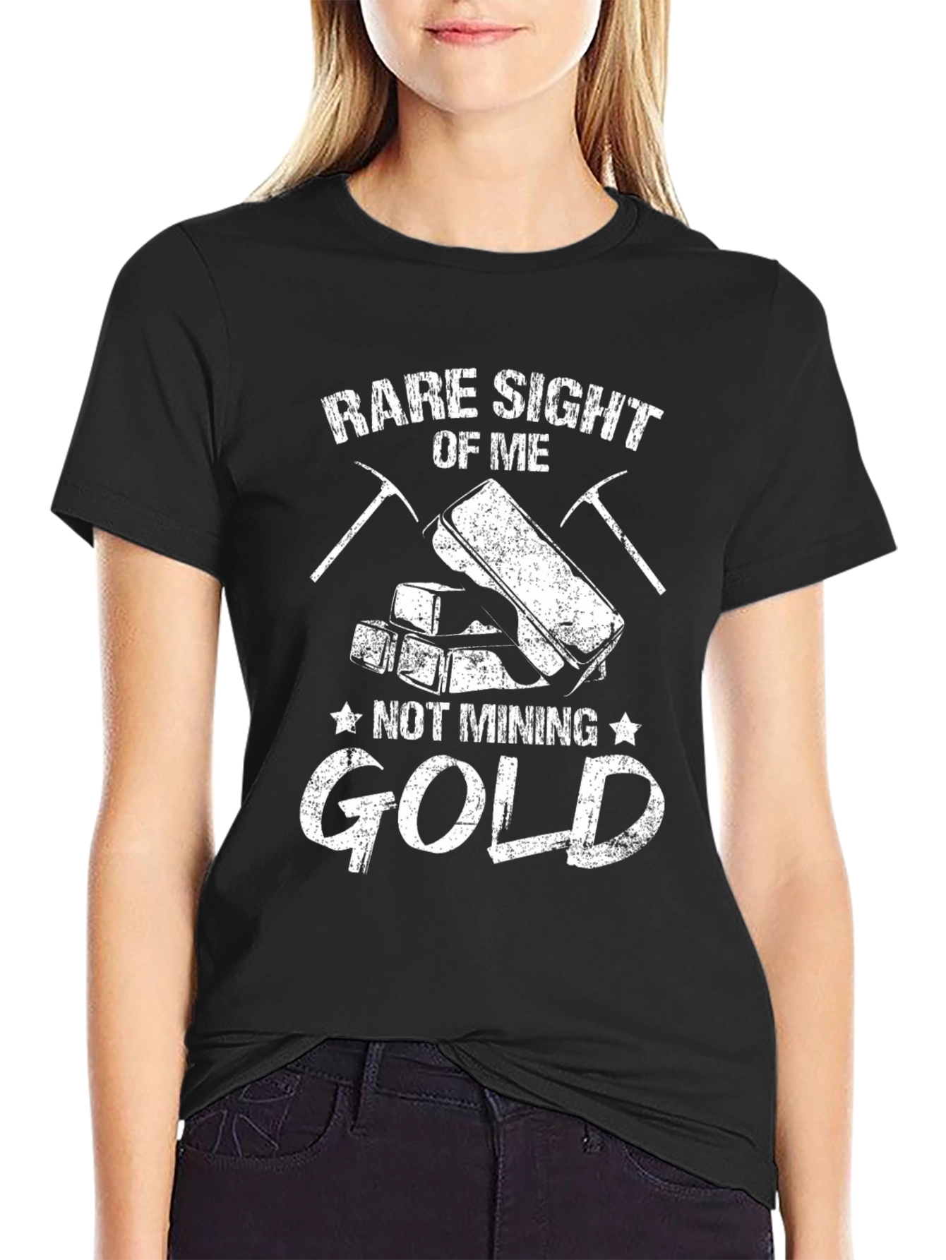 Funny Rare Sight Of Me Not Mining Gold T-Shirt
