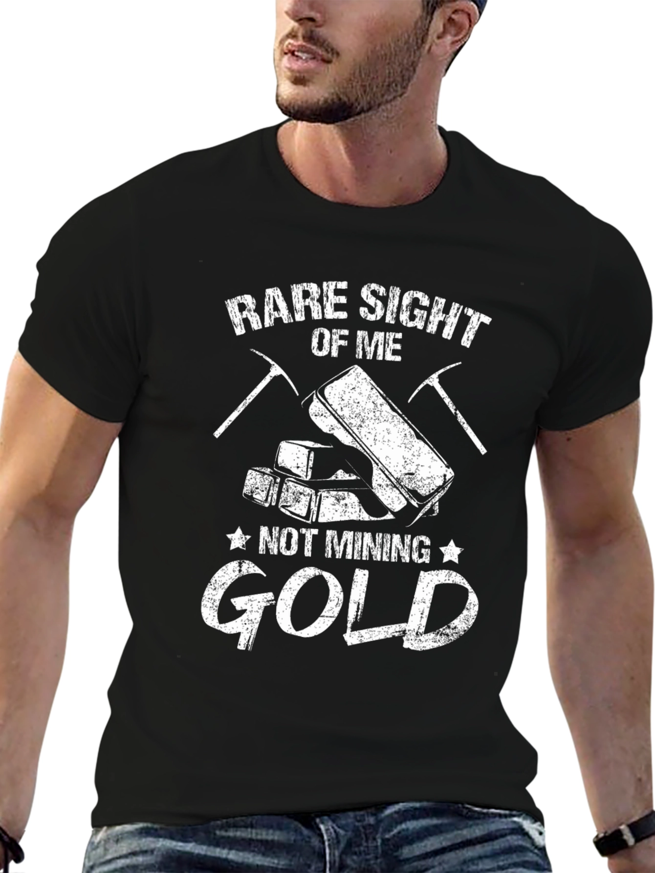 Funny Rare Sight Of Me Not Mining Gold T-Shirt