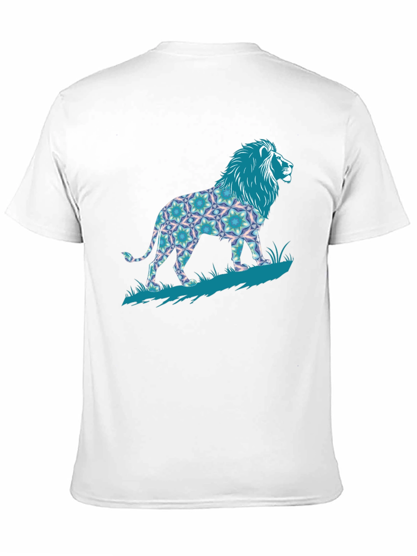 Lion Graphic Print Tee - Bold Mens T-Shirt