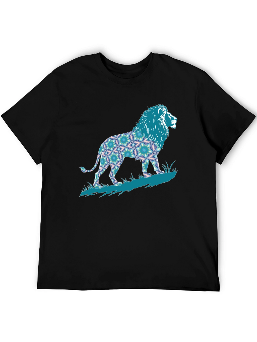 Lion Graphic Print Tee - Bold Mens T-Shirt