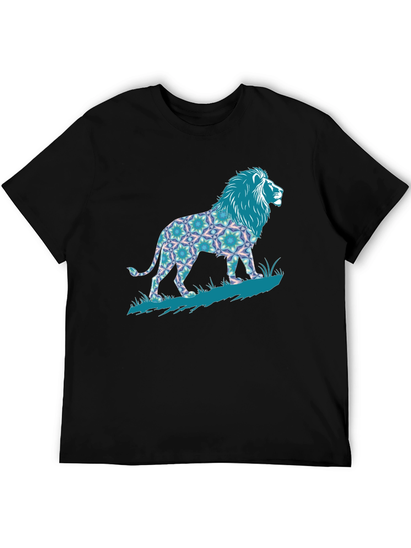 Lion Graphic Print Tee - Bold Mens T-Shirt