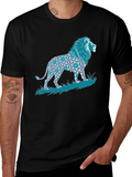 Lion Graphic Print Tee - Bold Mens T-Shirt
