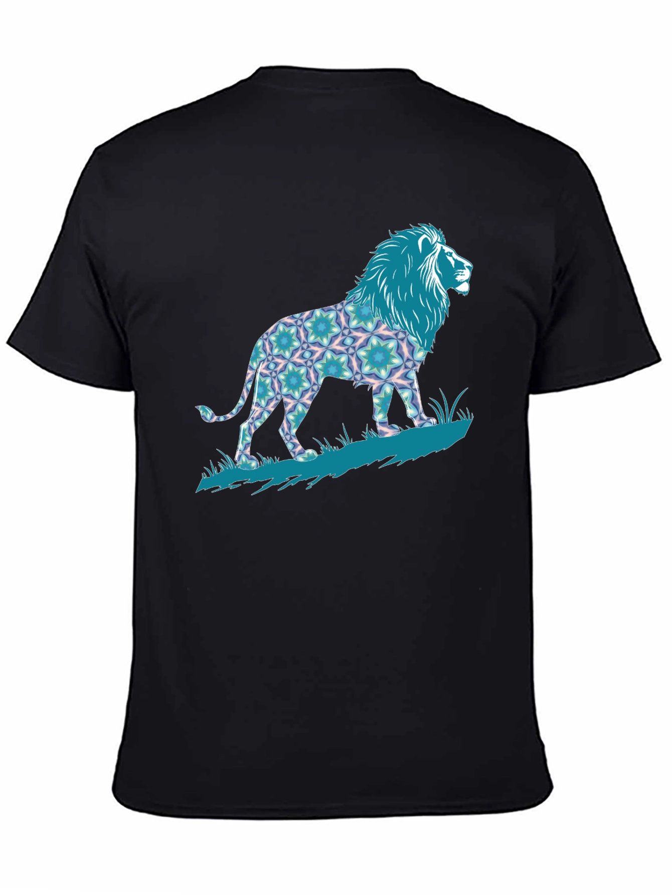Lion Graphic Print Tee - Bold Mens T-Shirt