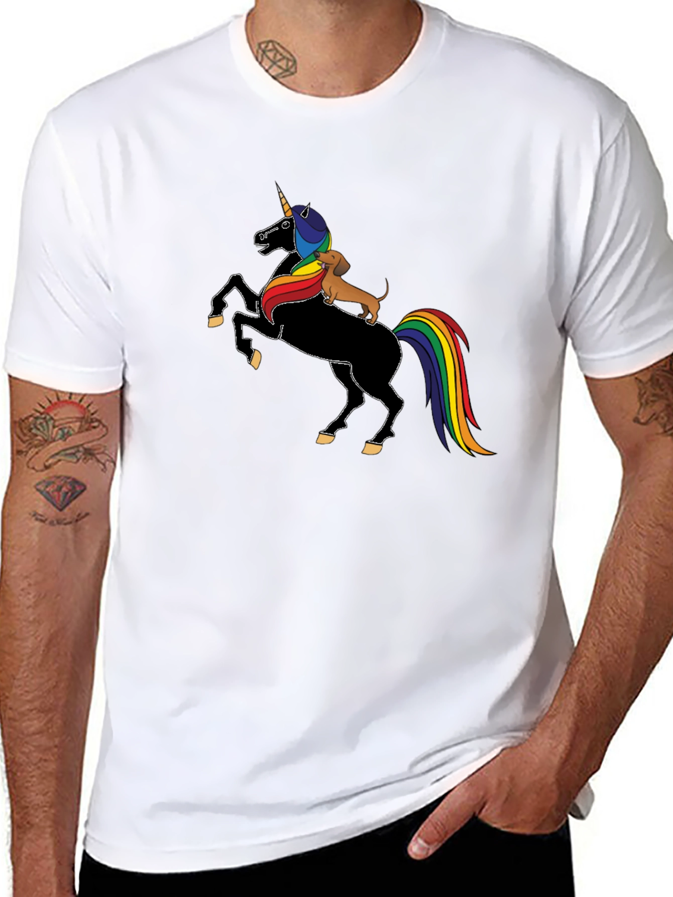 Unicorn Dachshund T-Shirt