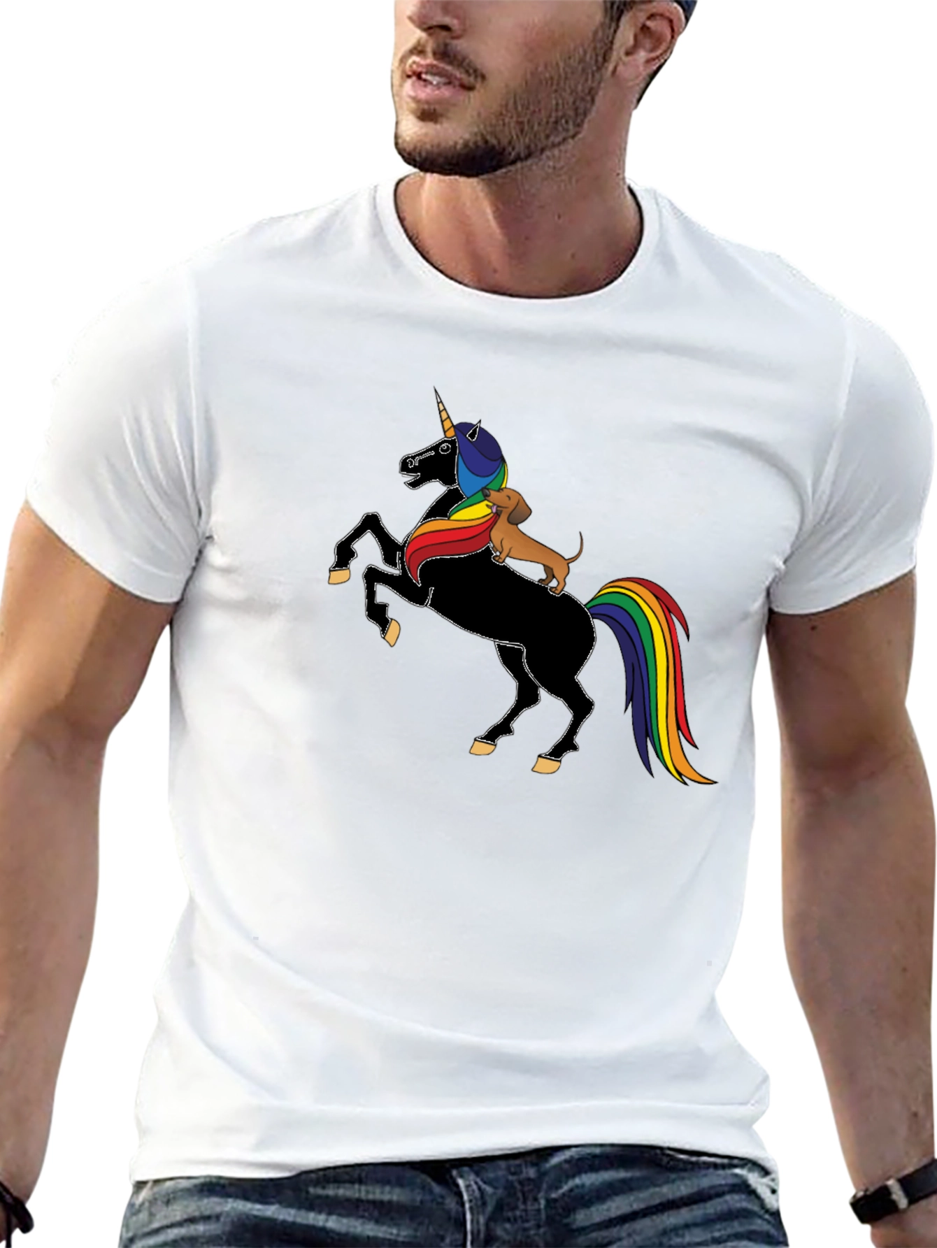 Unicorn Dachshund T-Shirt