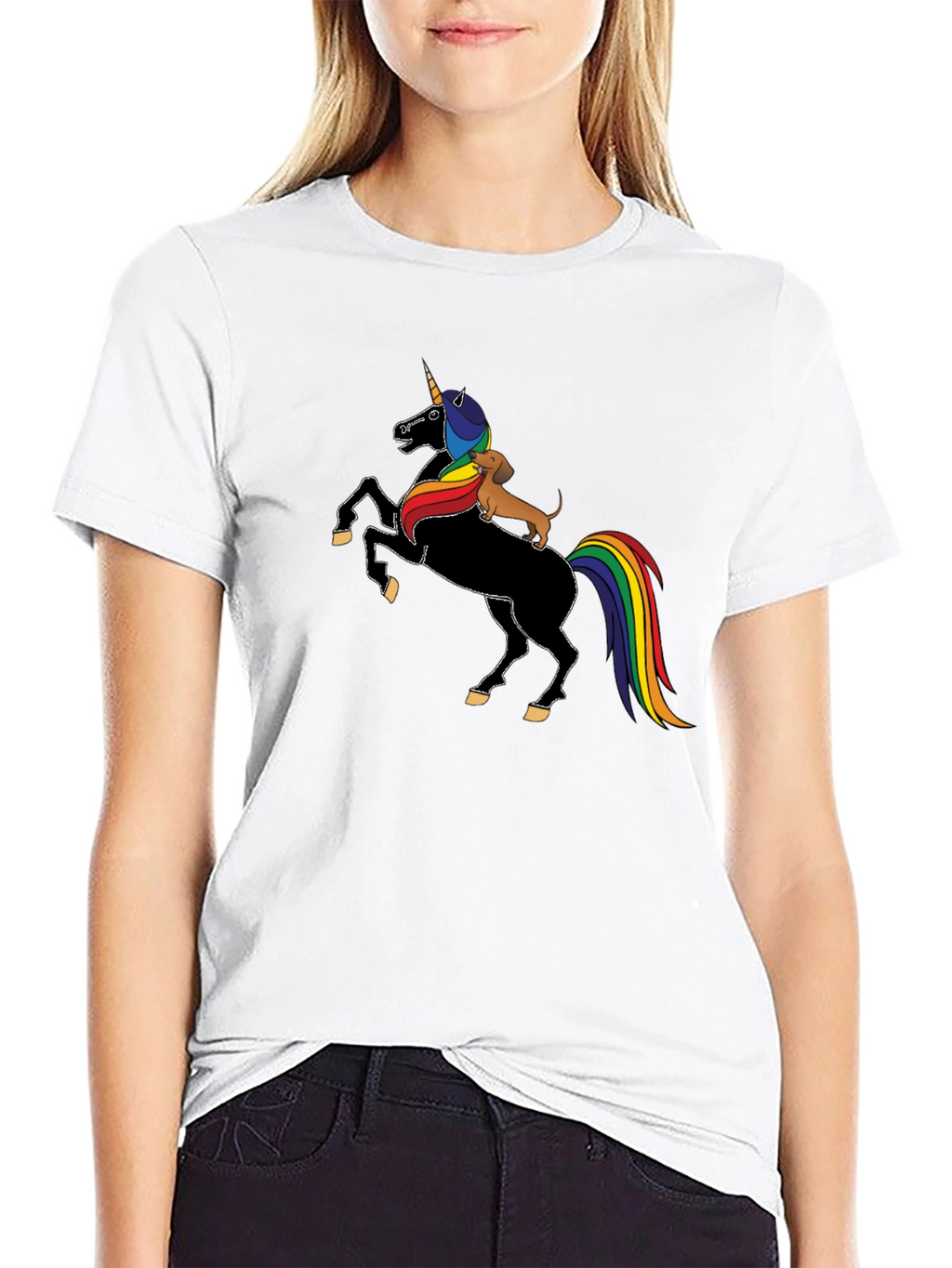 Unicorn Dachshund T-Shirt