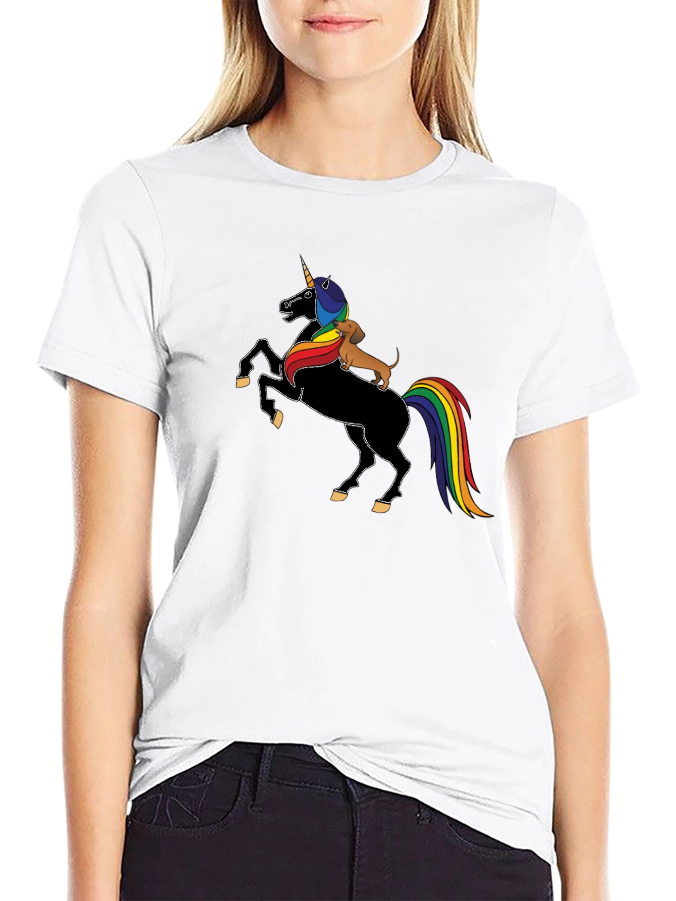Unicorn Dachshund T-Shirt