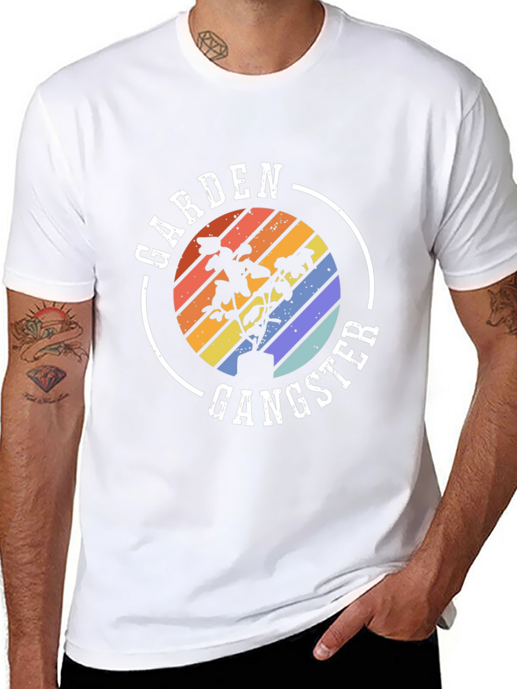 Garden Gangster T-Shirt - Retro Gardening Tee