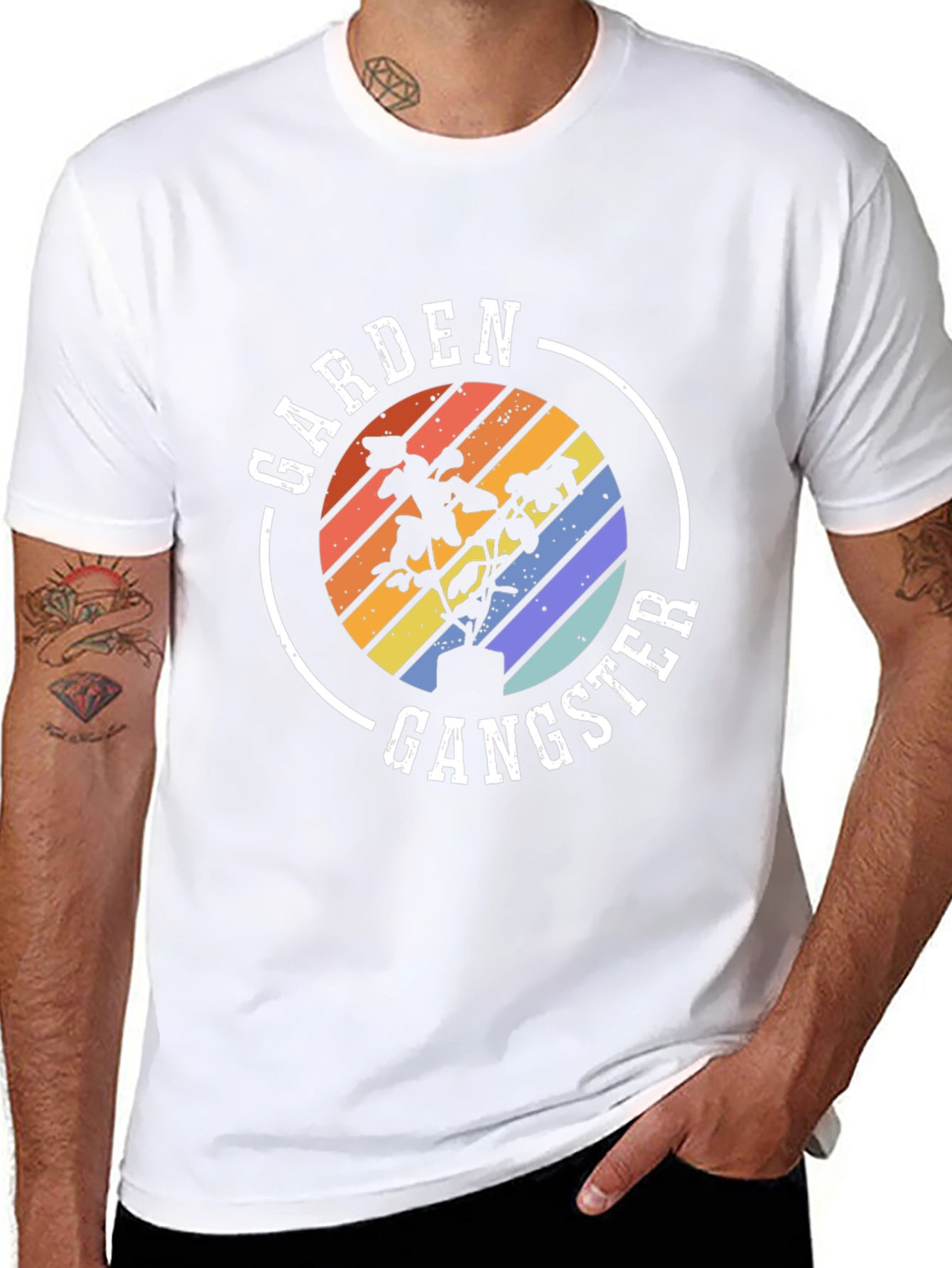 Garden Gangster T-Shirt - Retro Gardening Tee