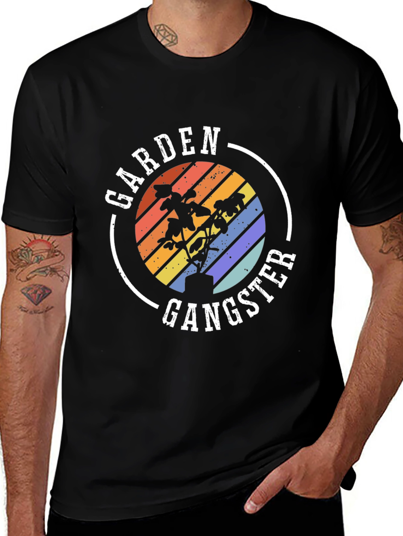 Garden Gangster T-Shirt - Retro Gardening Tee