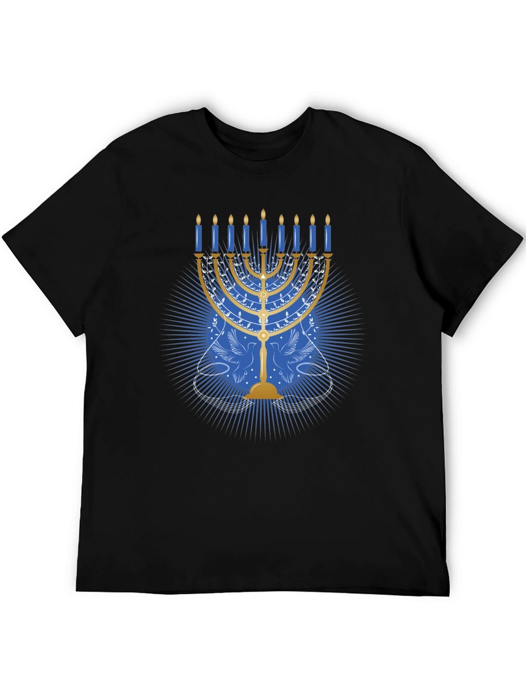 Hanukkah Menorah Graphic Tee