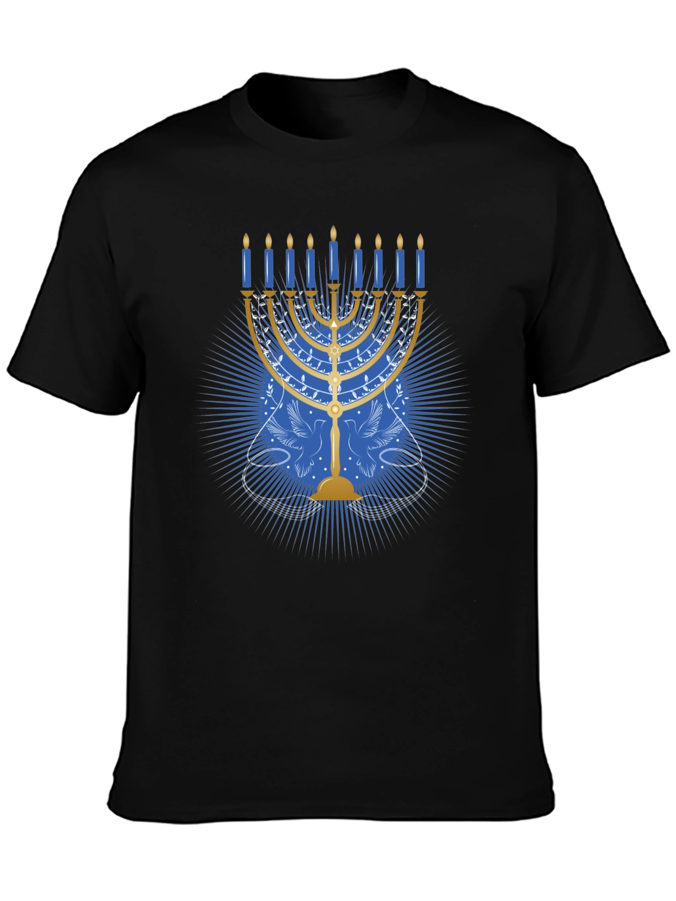 Hanukkah Menorah Graphic Tee