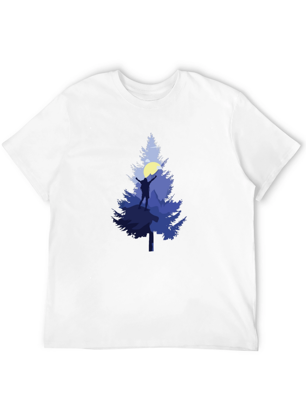 Mountain Hiker Graphic Tee - Black
