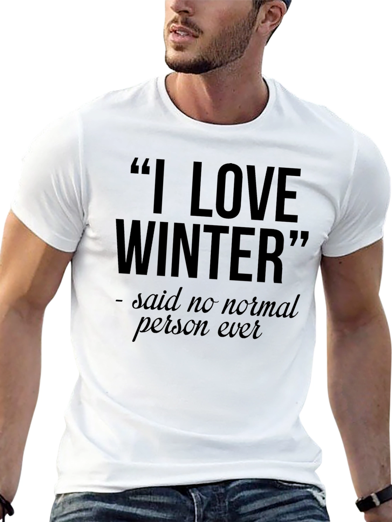 I Love Winter Funny Graphic Tee