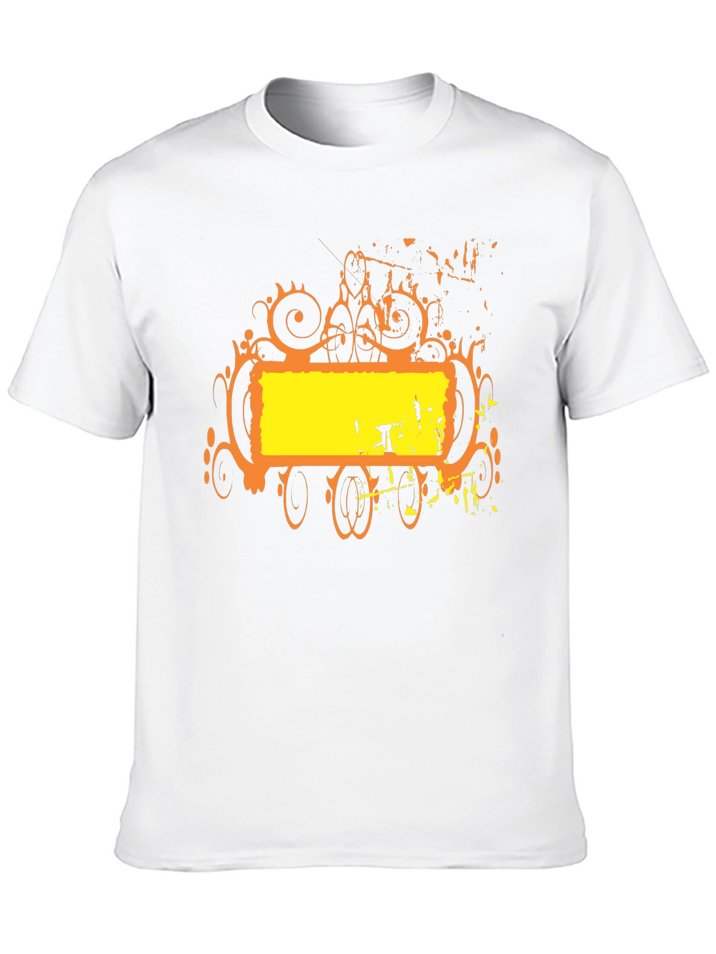 Abstract Graphic T-Shirt - Black