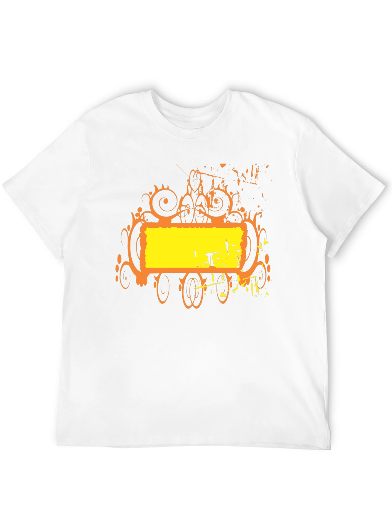 Abstract Graphic T-Shirt - Black
