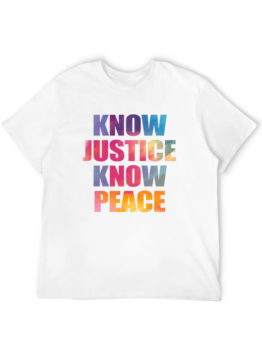Know Justice Know Peace Graphic T-Shirt