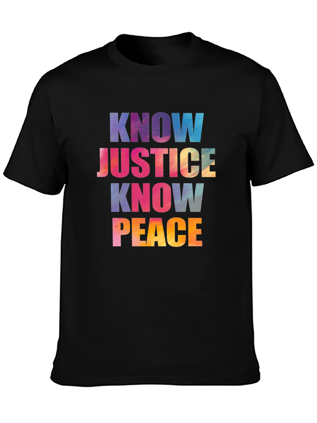Know Justice Know Peace Graphic T-Shirt