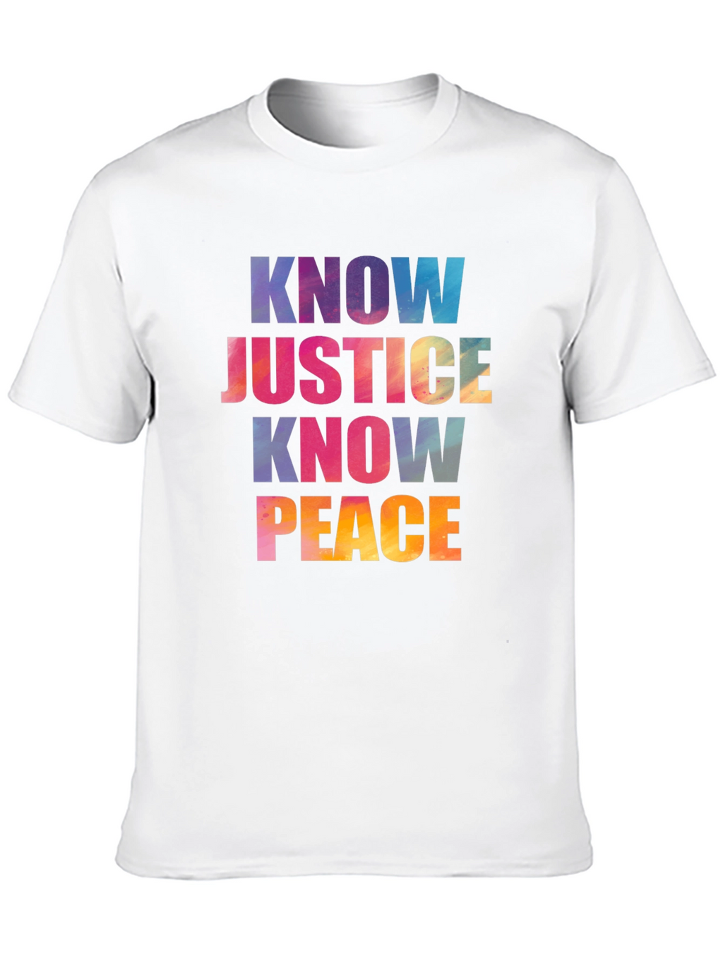 Know Justice Know Peace Graphic T-Shirt