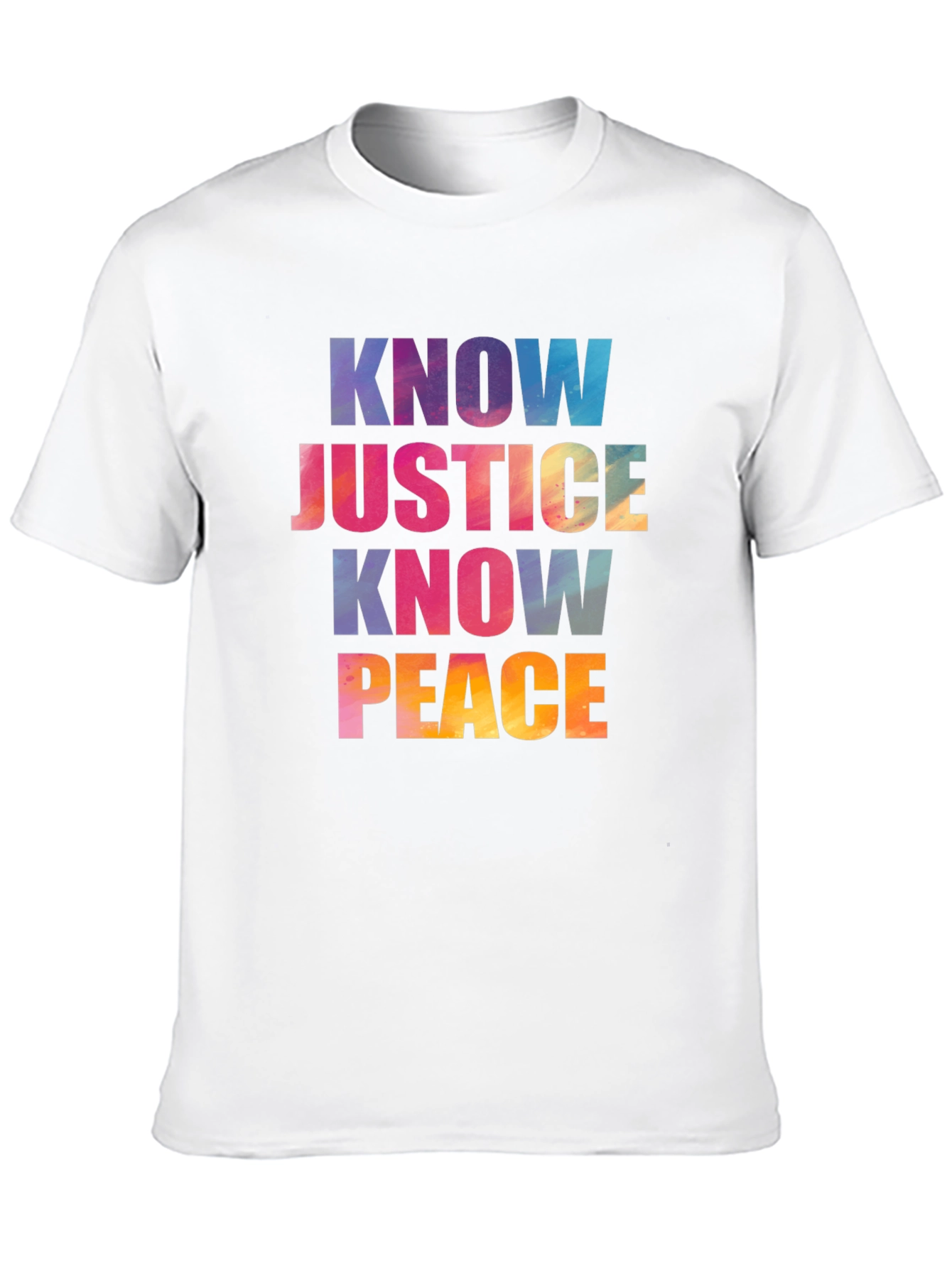 Know Justice Know Peace Graphic T-Shirt