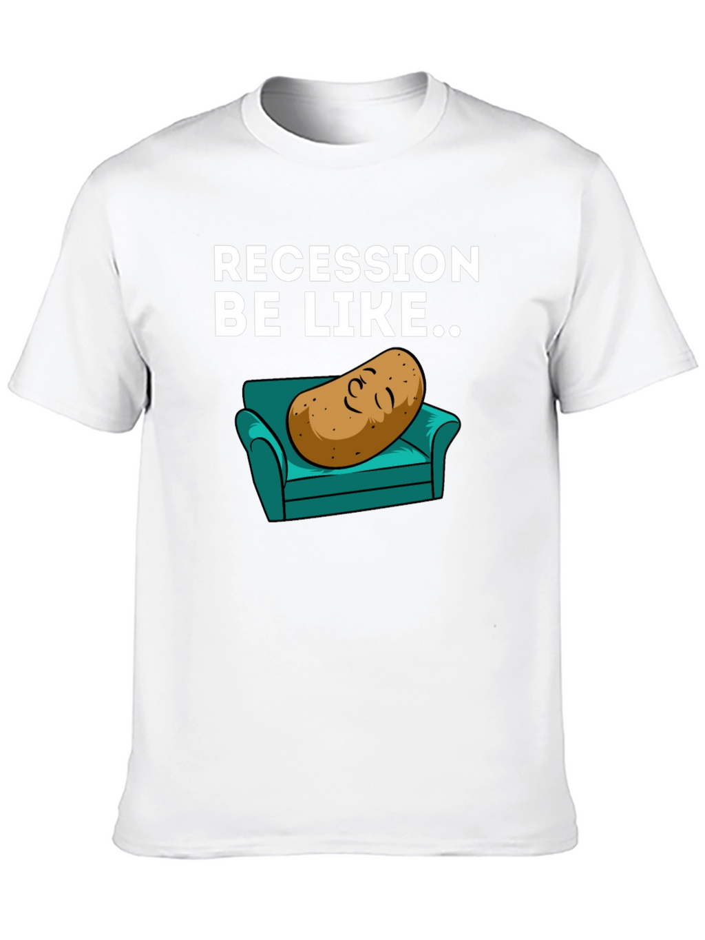 Recession Potato on Couch Graphic Tee