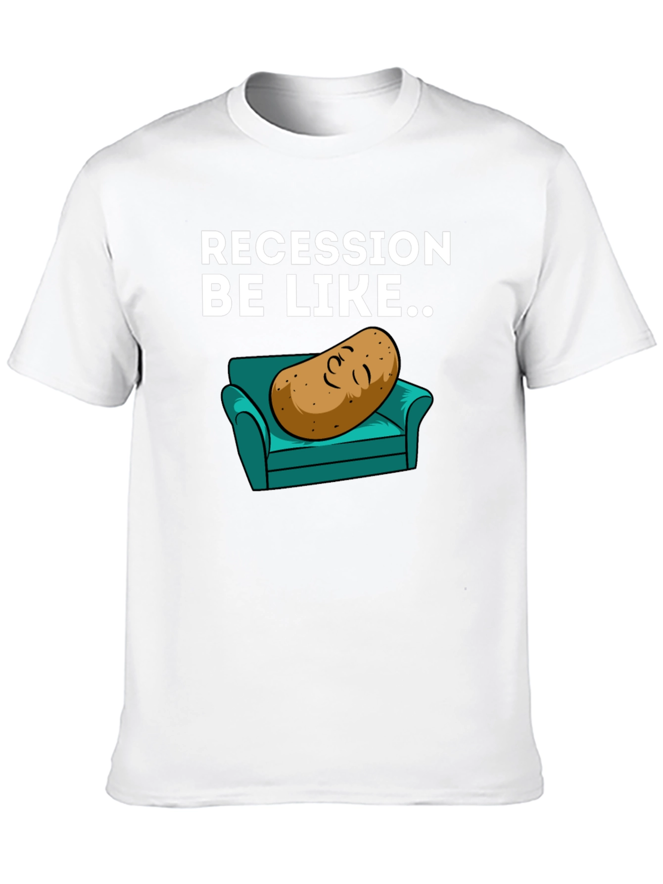 Recession Potato on Couch Graphic Tee