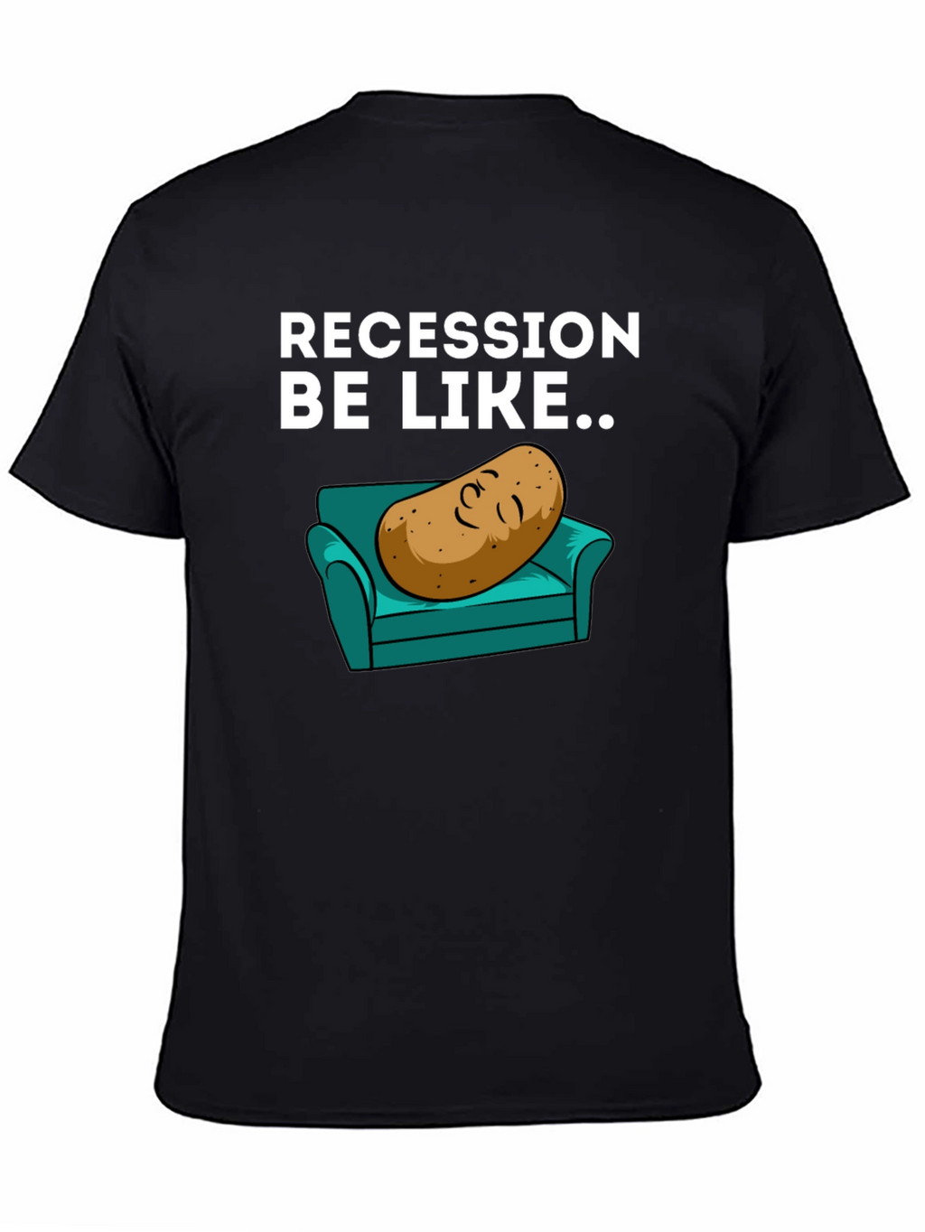 Recession Potato on Couch Graphic Tee