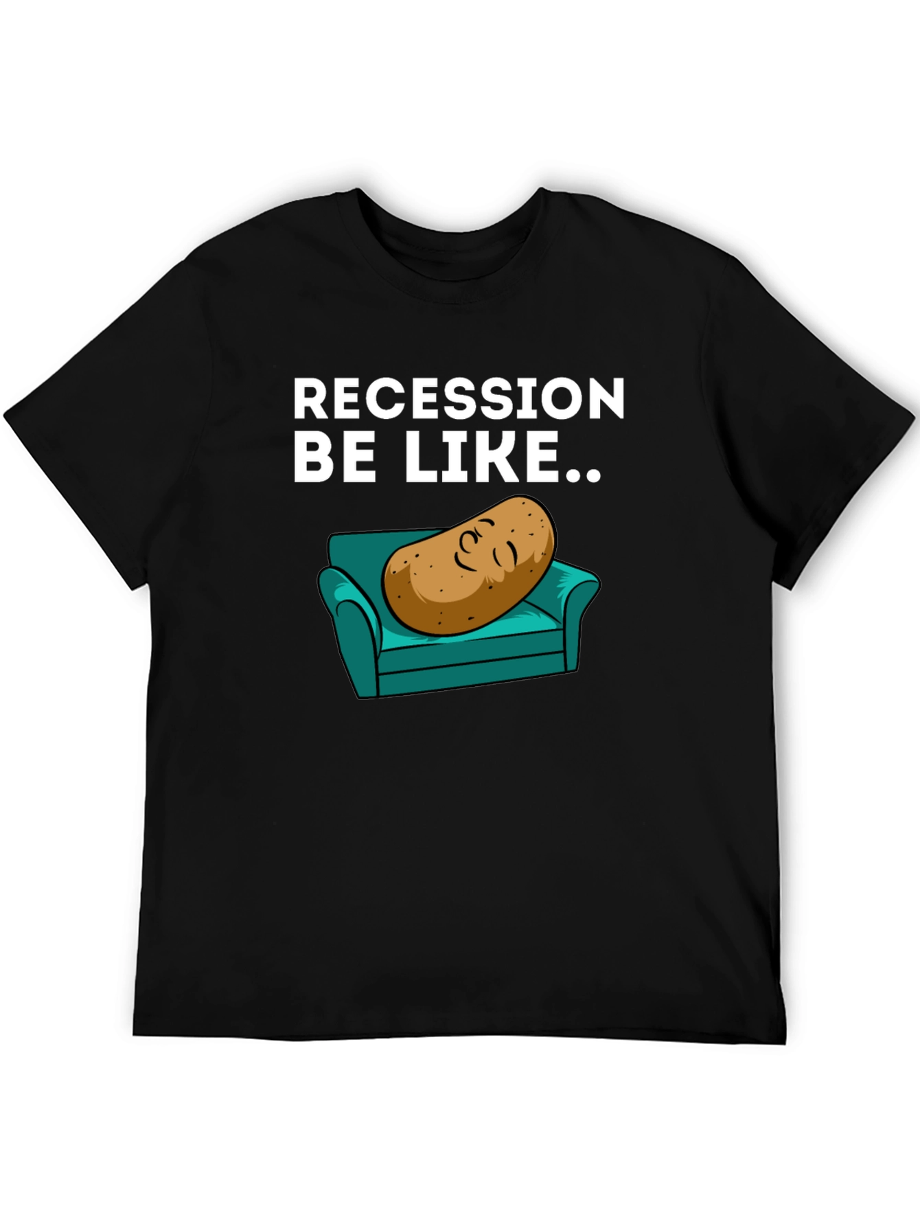 Recession Potato on Couch Graphic Tee