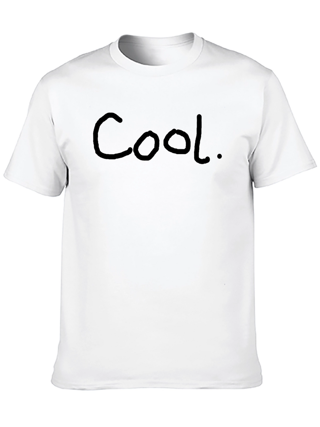 Cool Black Crew Neck Short Sleeve T-Shirt