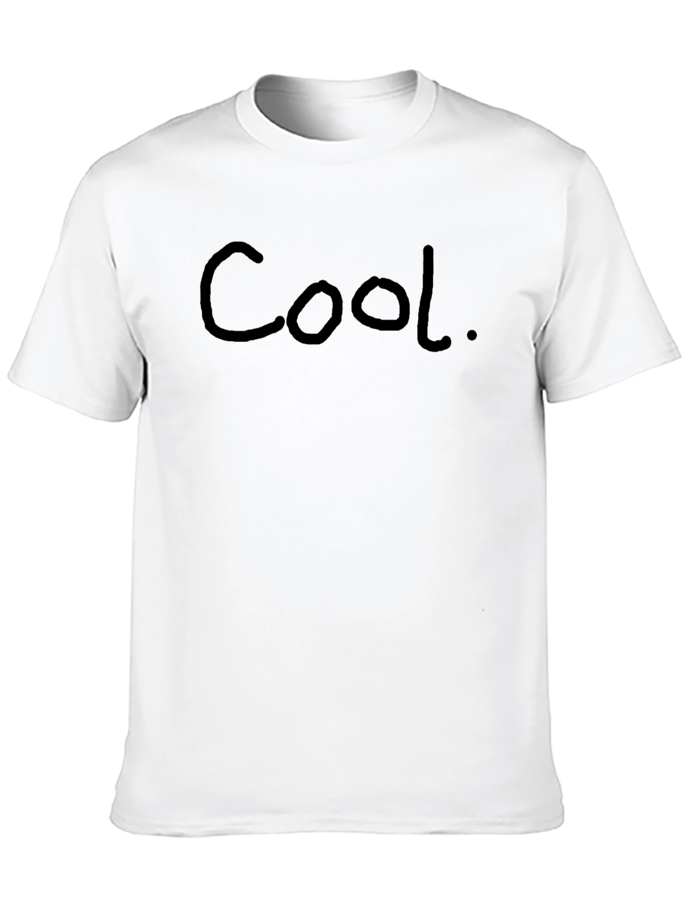 Cool Black Crew Neck Short Sleeve T-Shirt