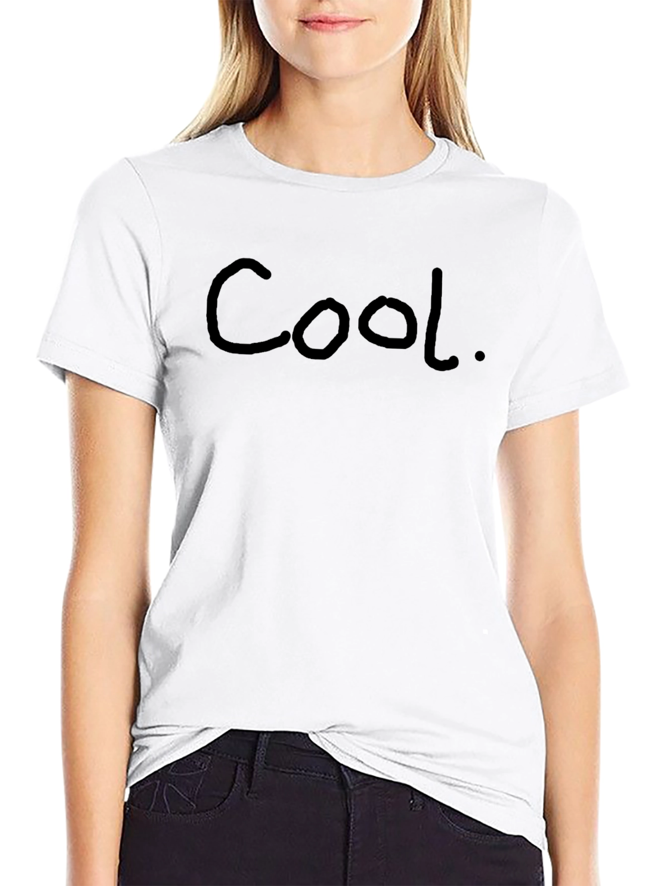 Cool Black Crew Neck Short Sleeve T-Shirt