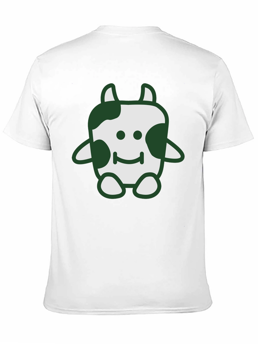 Cute Cow Graphic Tee - Soft Black Cotton T-Shirt