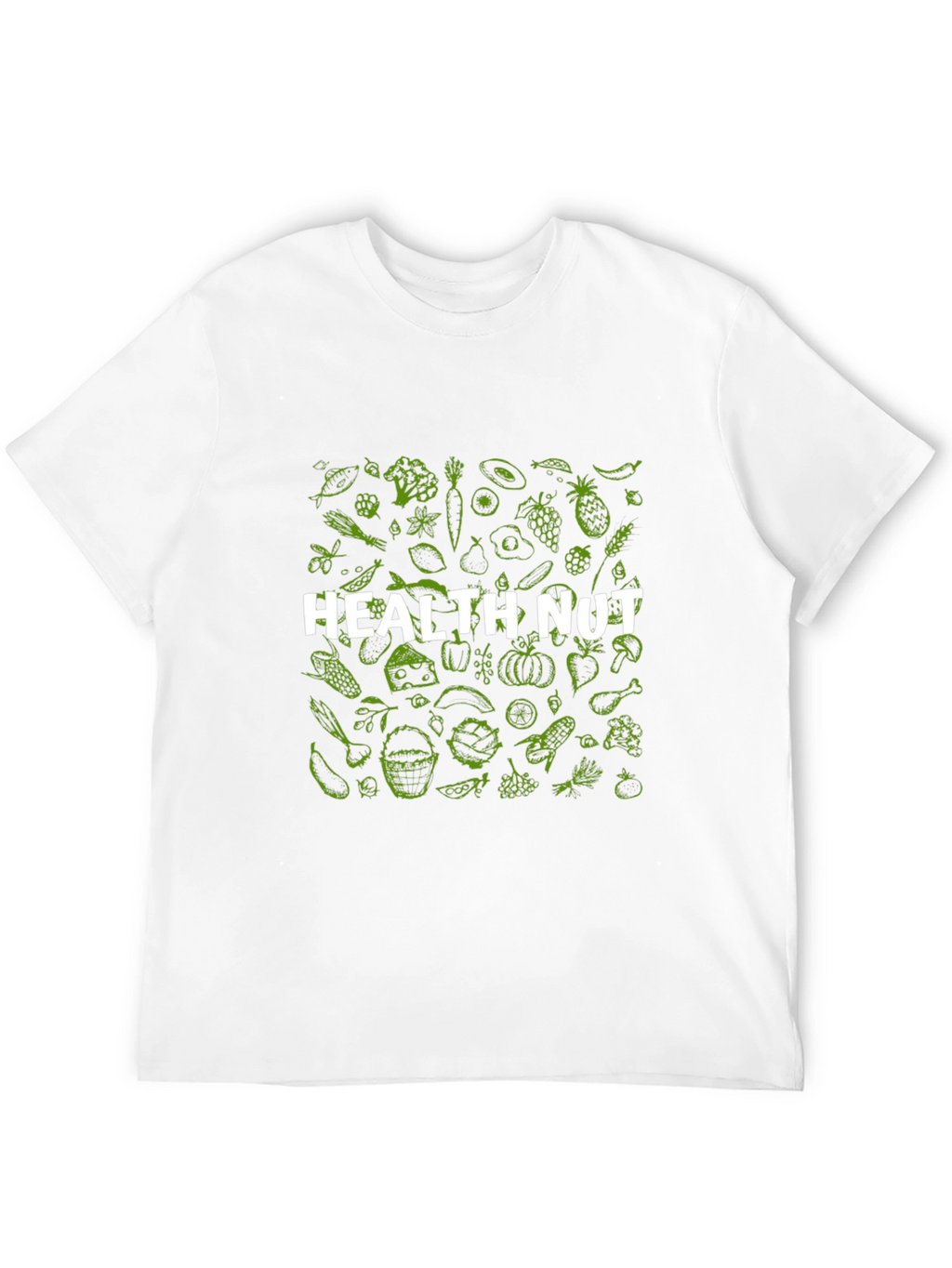Health Nut T-Shirt - Black Graphic Tee