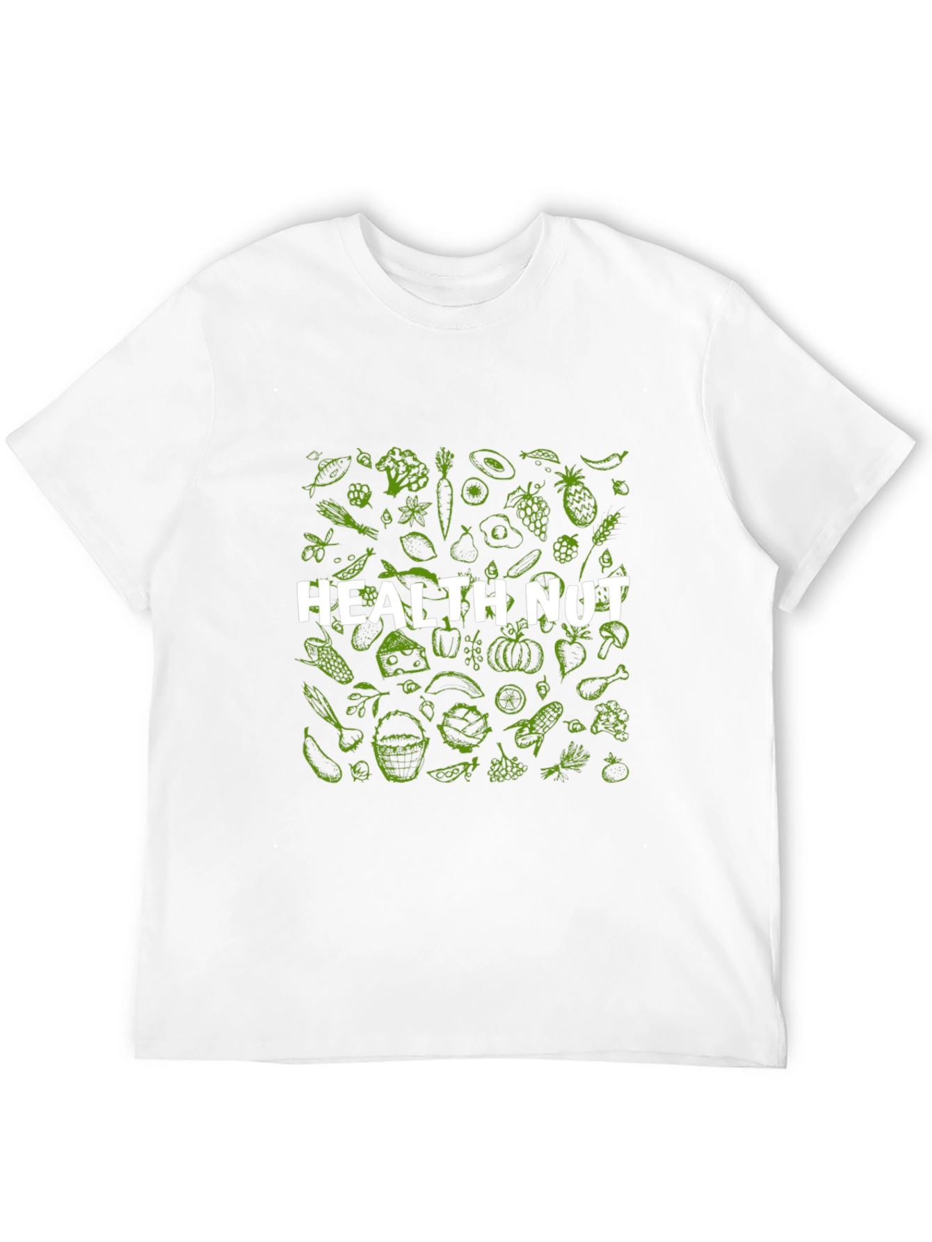 Health Nut T-Shirt - Black Graphic Tee