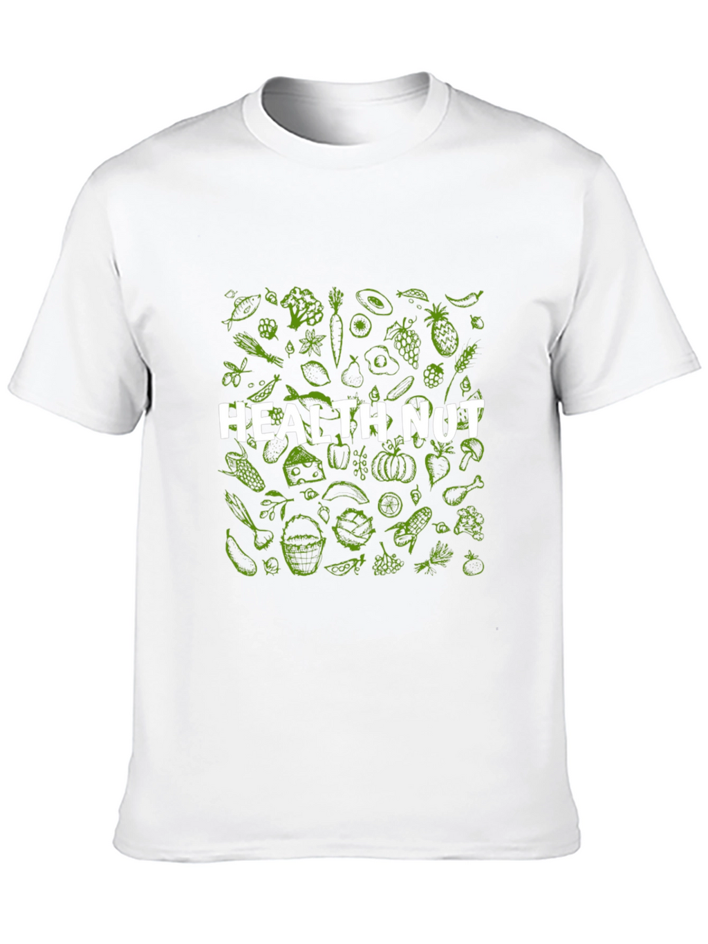 Health Nut T-Shirt - Black Graphic Tee