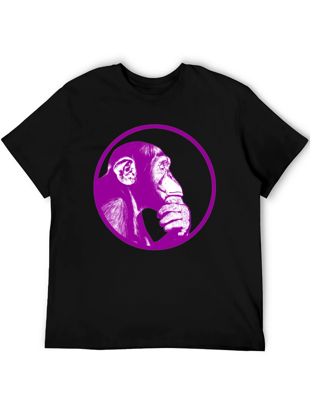 Ape Portrait Graphic Tee - Stylish Black T-Shirt