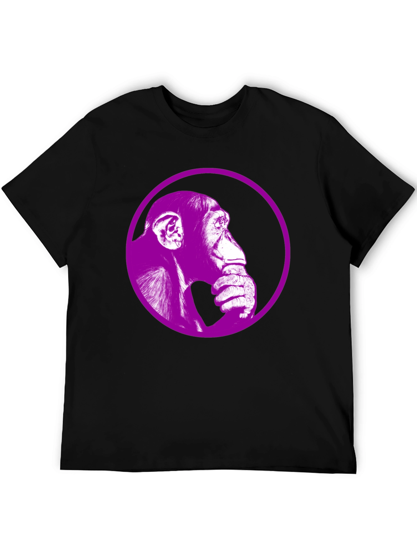 Ape Portrait Graphic Tee - Stylish Black T-Shirt