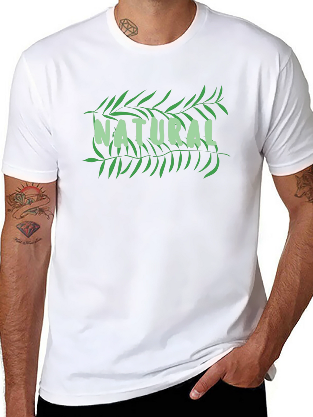 Natural Graphic T-Shirt - Soft Cotton Blend