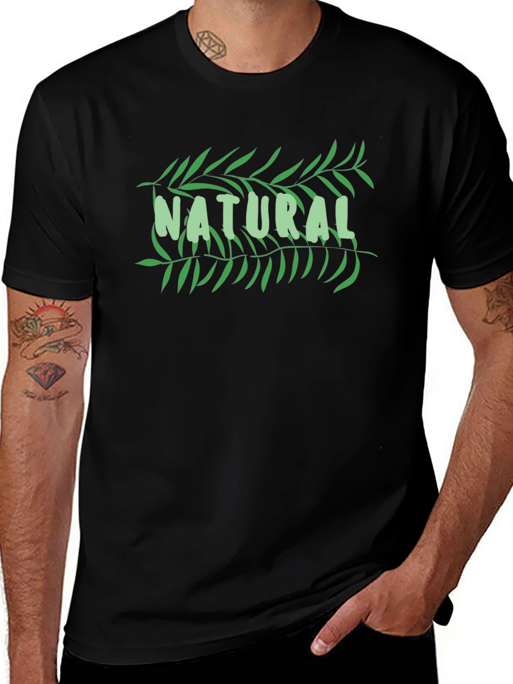 Natural Graphic T-Shirt - Soft Cotton Blend