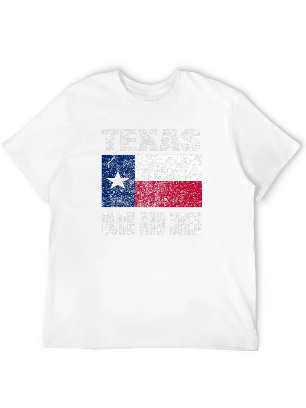 Texas Born and Bred Flag Graphic T-Shirt