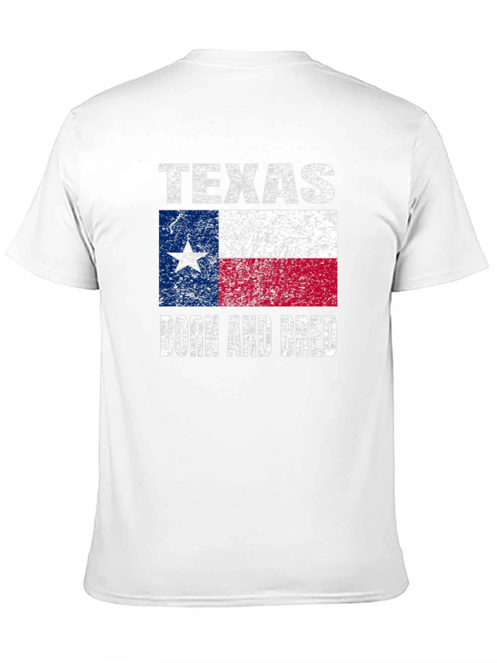 Texas Born and Bred Flag Graphic T-Shirt