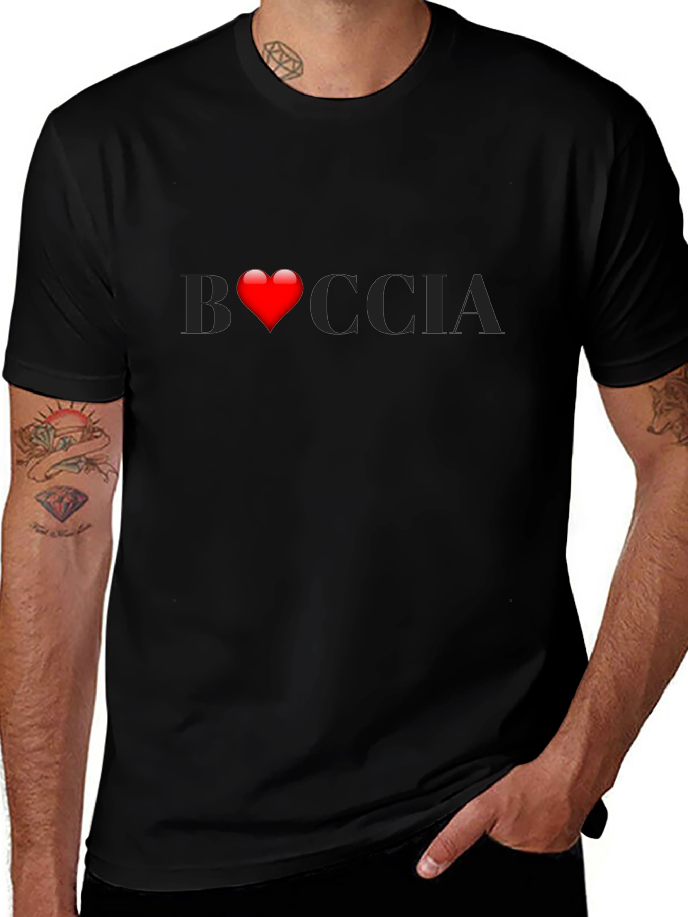Boccia Heart Graphic T-Shirt - Stylish Casual Wear
