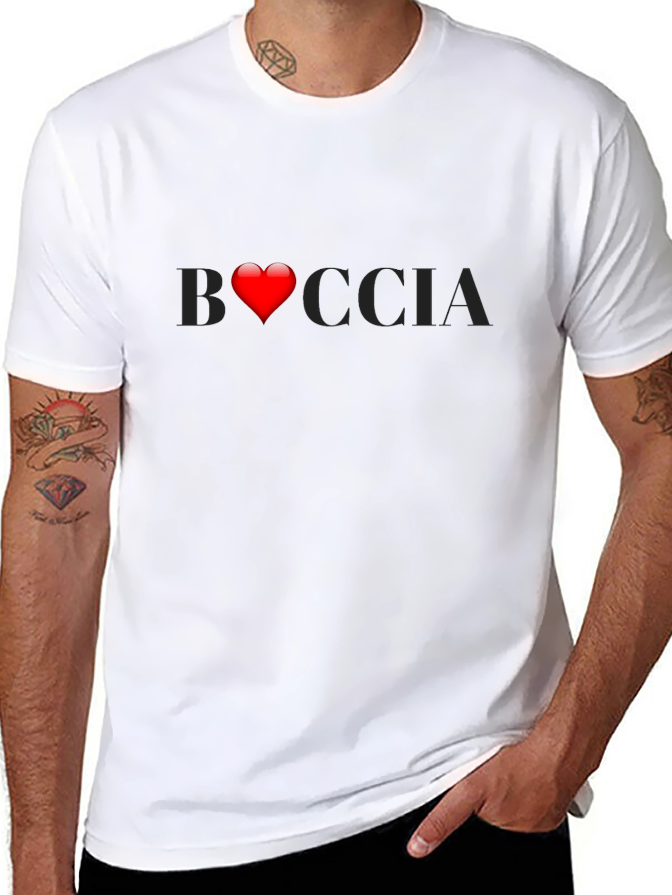 Boccia Heart Graphic T-Shirt - Stylish Casual Wear