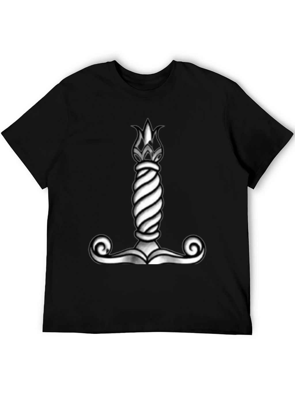 Viking Mjolnir Hammer Graphic Tee - Black