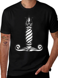 Viking Mjolnir Hammer Graphic Tee - Black